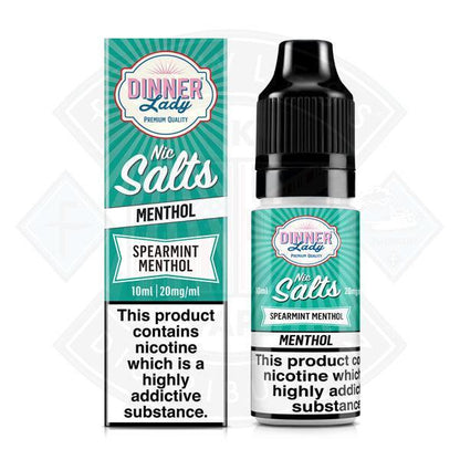 Dinner Lady Menthol - Spearmint Menthol Nic Salt 10ml - 5mg - Flawless Vape Shop
