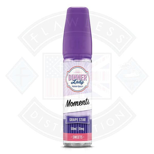 Dinner Lady Moments - Grape Star 50ml Shortfill - Flawless Vape Shop