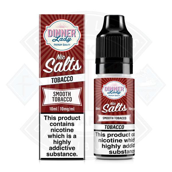 Dinner Lady Tobacco - Smooth Tobacco Nic Salt 10ml - 10mg - Flawless Vape Shop