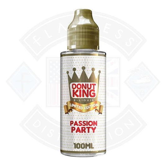 Donut King Limited Edition - Passion Party 0mg 100ml Shortfill - Flawless Vape Shop