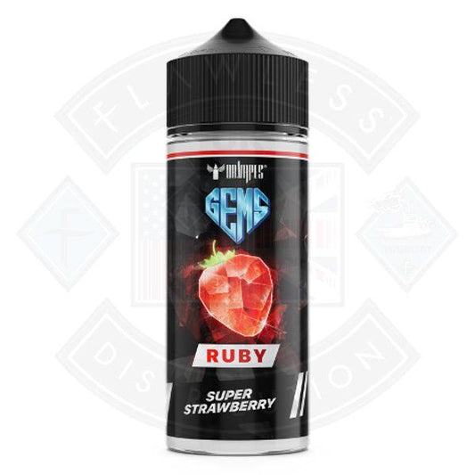 Dr Vapes Gems Ruby- Super Strawberry 100ml 0mg Shortfill - Flawless Vape Shop