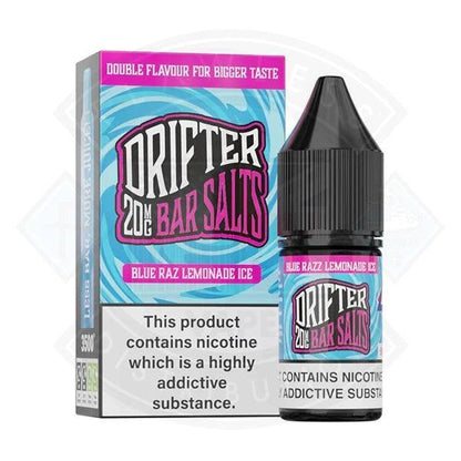 Drifter Bar Salts - Blue Razz Lemonade Ice Nic Salt 10ml - 10mg - Flawless Vape Shop