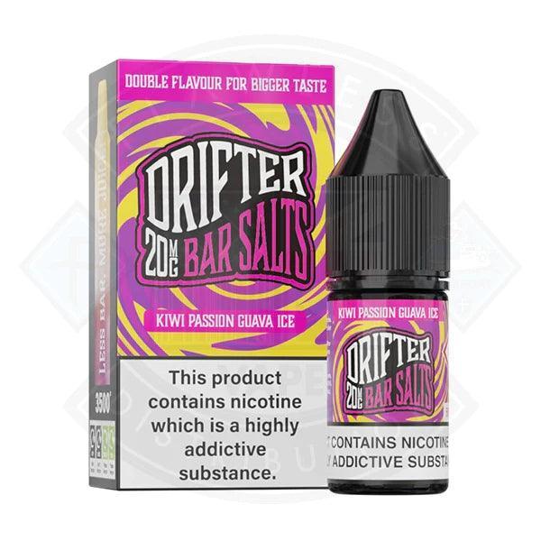 Drifter Bar Salts - Kiwi Passion Guava Ice Nic Salt 10ml - 10mg - Flawless Vape Shop