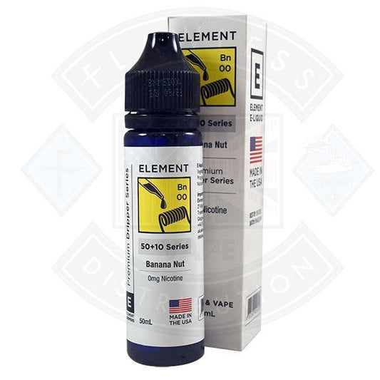 Element E-Liquid - Banana Nut 0mg 50ml Shortfill - Flawless Vape Shop