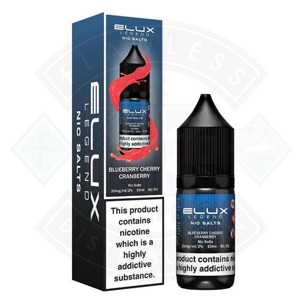 Elux Legend Nic Salt - Blueberry Cherry Cranberry 10ml - 10mg - Flawless Vape Shop