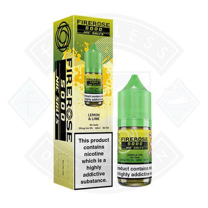 Firerose 5000 Lemon & Lime Nic Salt 10ml by Elux - 10mg - Flawless Vape Shop