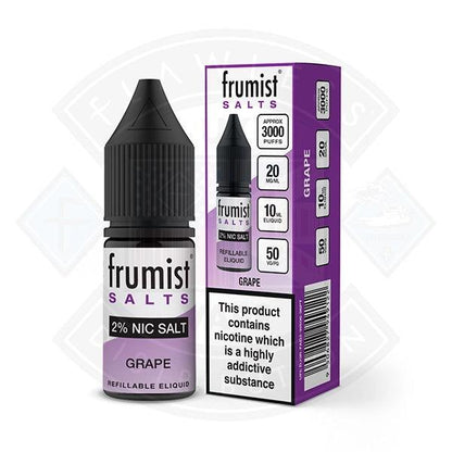 Frumist Salts- Grape 10ml - 10mg - Flawless Vape Shop