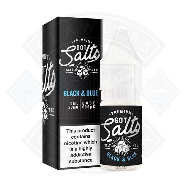 Got Salts Black & Blue E liquid 10ml 20mg - Flawless Vape Shop