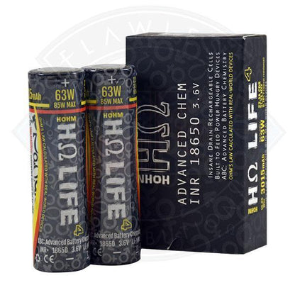 Hohm Tech Batteries Twin-Pack - LIFE INR 18650 3015 mAh - Flawless Vape Shop