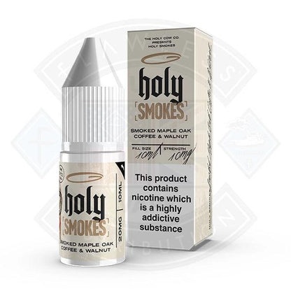 Holy Smokes Salts - Smoked Maple Oak Coffee & Walnut 10ml - 10mg - Flawless Vape Shop