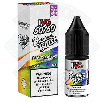 IVG 50:50 Rainbow Blast TPD Compliant e-liquid - 3mg - Flawless Vape Shop
