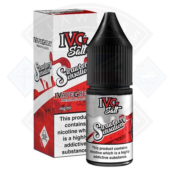 IVG Salt - Strawberry Sensation 10ml - 10mg - Flawless Vape Shop