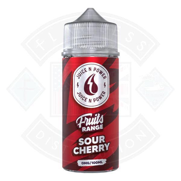 Juice N Power Sour Cherry 0mg 100ml Shortfill - Flawless Vape Shop
