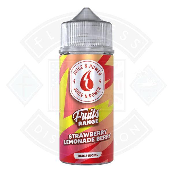 Juice N Power Strawberry Lemonade Berry 0mg 100ml Shortfill - Flawless Vape Shop