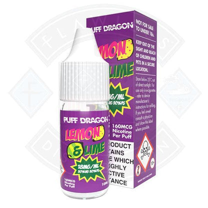 Lemon & Lime by Puff Dragon TPD Compliant - 10ml - 3mg - Flawless Vape Shop
