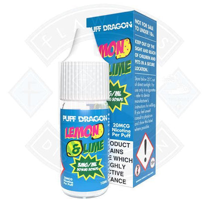 Lemon & Lime by Puff Dragon TPD Compliant - 10ml - 3mg - Flawless Vape Shop