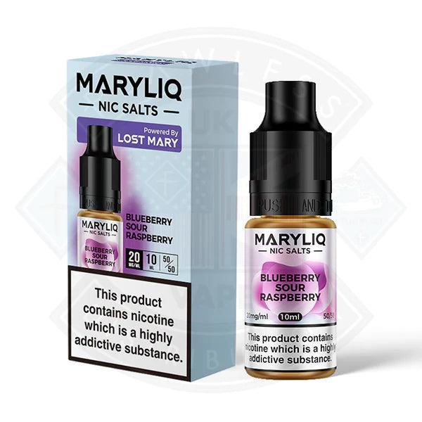 Lost Mary Maryliq Blueberry Sour Raspberry 10ml Nic Salt - 10mg - Flawless Vape Shop