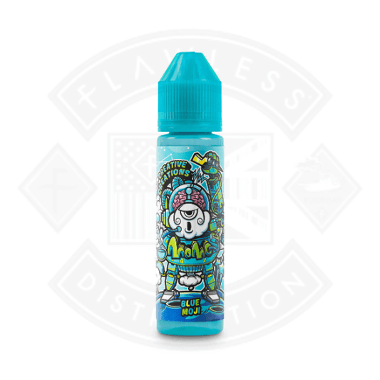 Momo Creative Creations Blue Moji 50ml 0mg Short Fill - Flawless Vape Shop