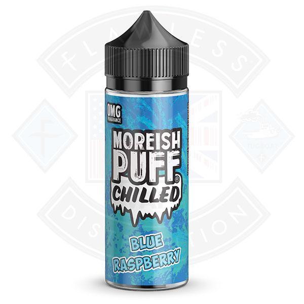 Moreish Puff Chilled Blue Raspberry 0mg 100ml Shortfill E-liquid - Flawless Vape Shop