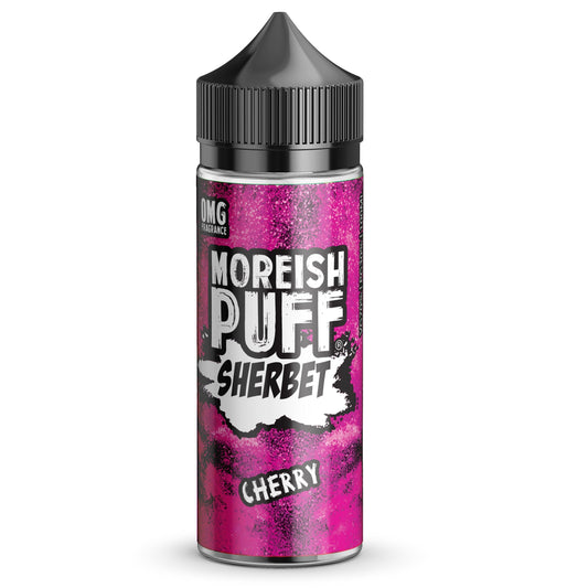 Moreish Puff Sherbet Cherry 0mg 100ml Shortfill E-liquid - Flawless Vape Shop