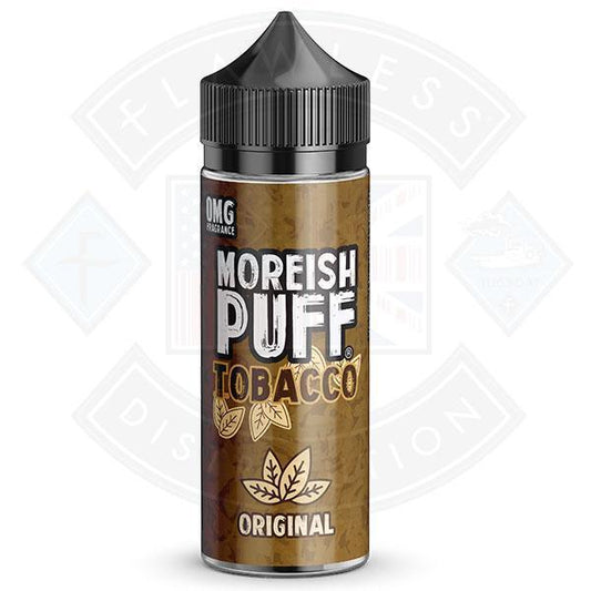 Moreish Puff Tobacco Original 0mg 100ml Shortfill E-liquid - Flawless Vape Shop