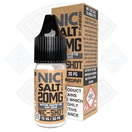 Nic Salt - Nic Shot 20mg 10ml - Flawless Vape Shop