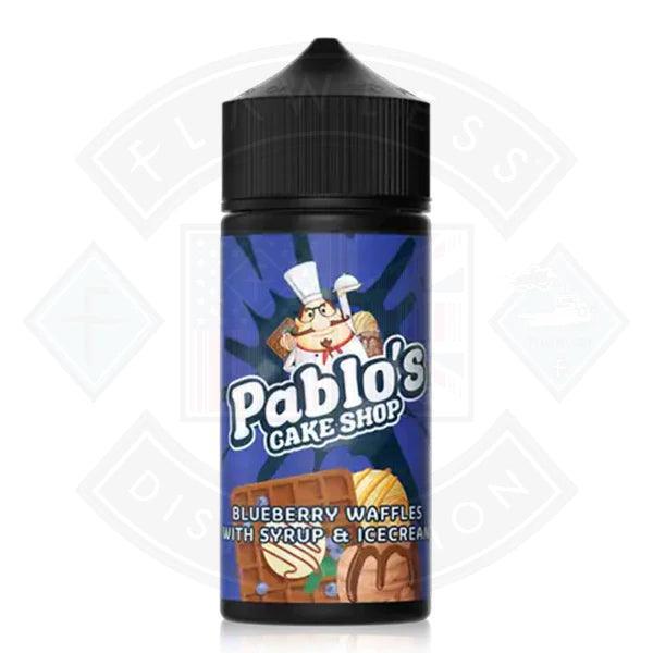 Pablo's Cake Shop - Blueberry Waffles with Syrup and Ice Cream 100ml Shortfill - Flawless Vape Shop