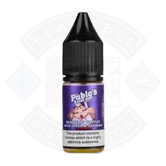 Pablos Cake Shop Salt Blueberry Waffles with Syrup and Ice Cream 10ml - Flawless Vape Shop