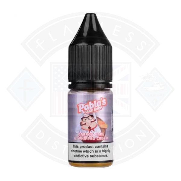 Pablos Cake Shop Salt Carrot Cake and Whipped Cream 10ml - 20mg - Flawless Vape Shop