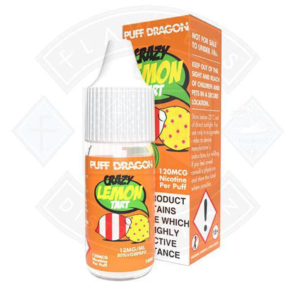 Puff Dragon Crazy Lemon Tart E liquid 10ml - Flawless Vape Shop