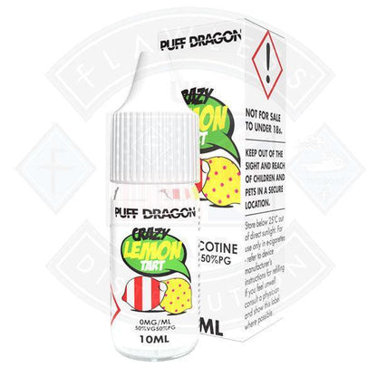 Puff Dragon Crazy Lemon Tart E liquid 10ml - Flawless Vape Shop