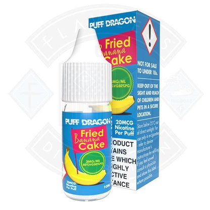 Puff Dragon Fried Banana Cake E liquid 10ml - Flawless Vape Shop