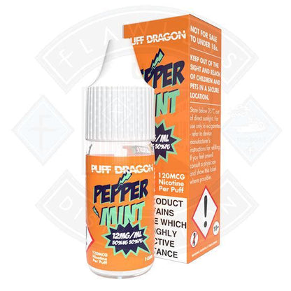 Puff Dragon Peppermint E liquid 10ml - Flawless Vape Shop
