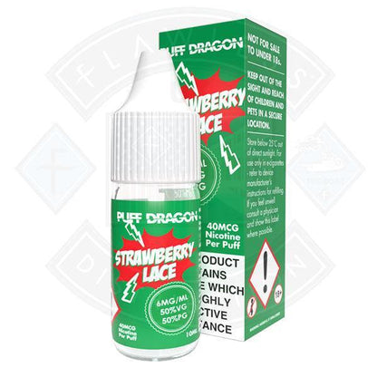 Puff Dragon Strawberry Lace E liquid 10ml - Flawless Vape Shop