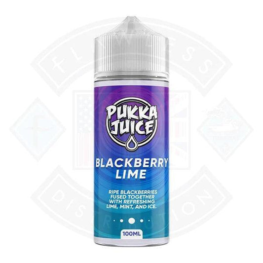 Pukka Juice Blackberry Lime 100ml 0mg Shortfill E-liquid - Flawless Vape Shop