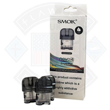 Smok Novo 4 Empty Pod/3pcs - 2ML/Transparent - Flawless Vape Shop