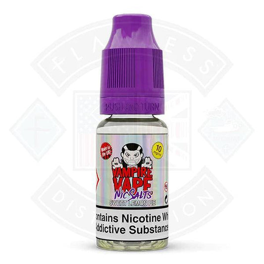 Sweet Lemon Pie Nic Salt by Vampire Vape 10ml - Flawless Vape Shop