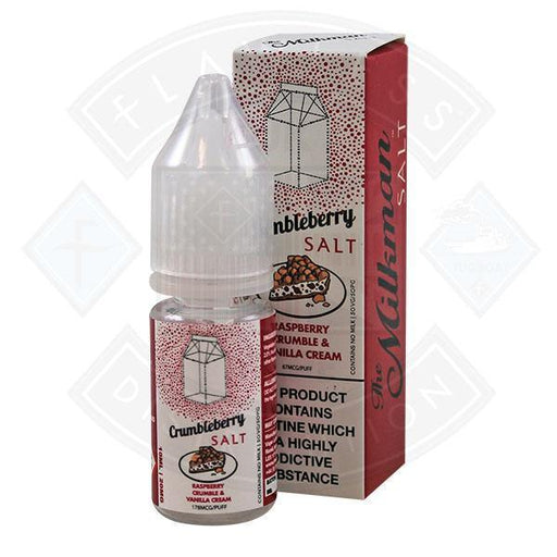 The Milkman Salt Crumbleberry - Raspberry Crumble & Vanilla Cream 10ml - Flawless Vape Shop