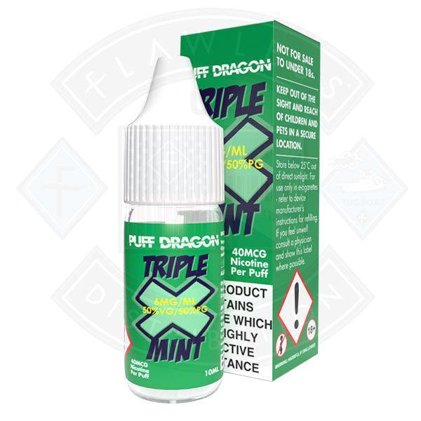 Triple X Mint by Puff Dragon TPD Compliant - 10ml - 3mg - Flawless Vape Shop