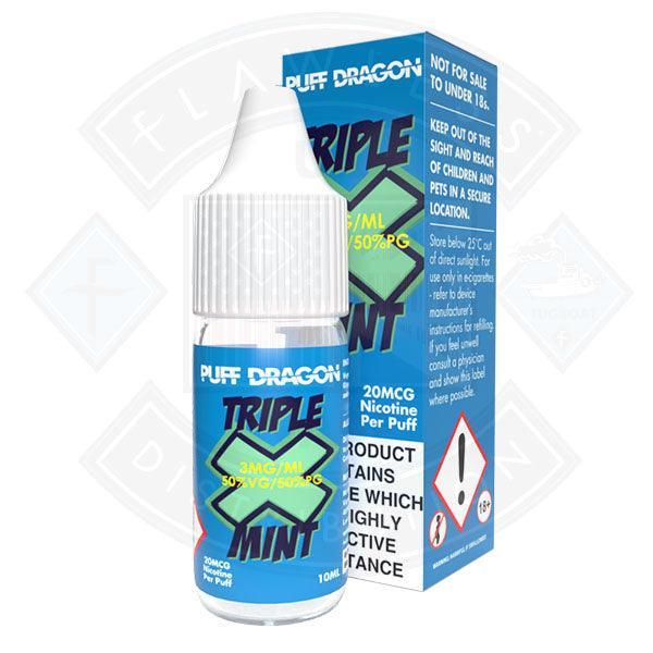 Triple X Mint by Puff Dragon TPD Compliant - 10ml - 3mg - Flawless Vape Shop