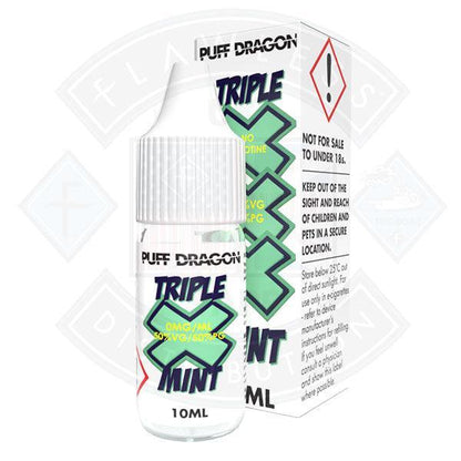 Triple X Mint by Puff Dragon TPD Compliant - 10ml - 3mg - Flawless Vape Shop