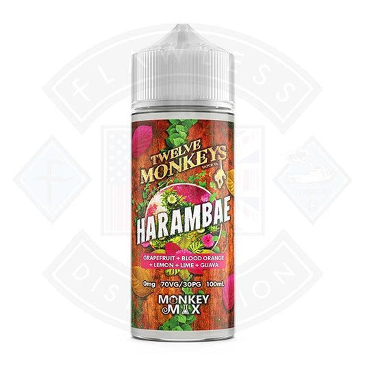 Twelve Monkeys Harambae 0mg 100ml Shortfill - Flawless Vape Shop