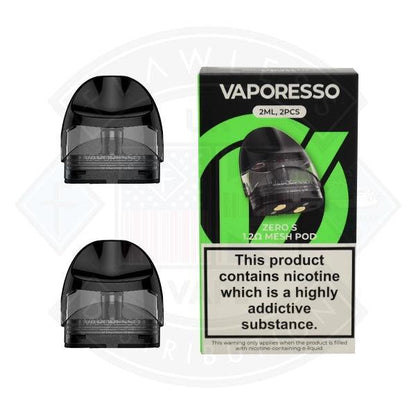 Vaporesso Zero S Replacement Pods 2PACK - 1.0ohm - Flawless Vape Shop