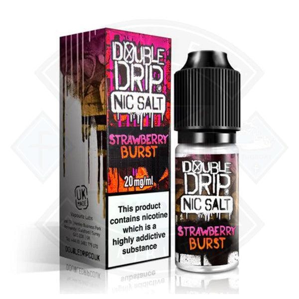Vapouriz Double Drip Nic Salt Strawberry Burst 10ml E-liquid - Flawless Vape Shop