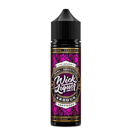 Wick Liquor Ardour Shattered 0mg 50ml Shortfill E-liquid - Flawless Vape Shop