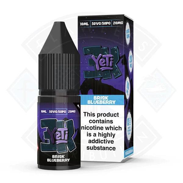Yeti 3k Bar Salt Brisk Blueberry 10ml E-liquid - 10mg - Flawless Vape Shop