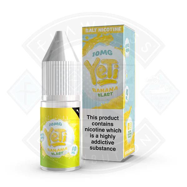 Yeti Salt - Banana Blast 10ml E Liquid - Flawless Vape Shop
